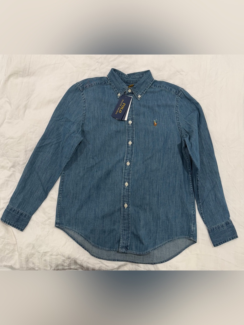 Polo by Ralph Lauren Medium Blue Denim Button-Down Shirt
